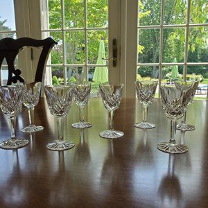 set of 8 Waterford Lismore cordial glasses